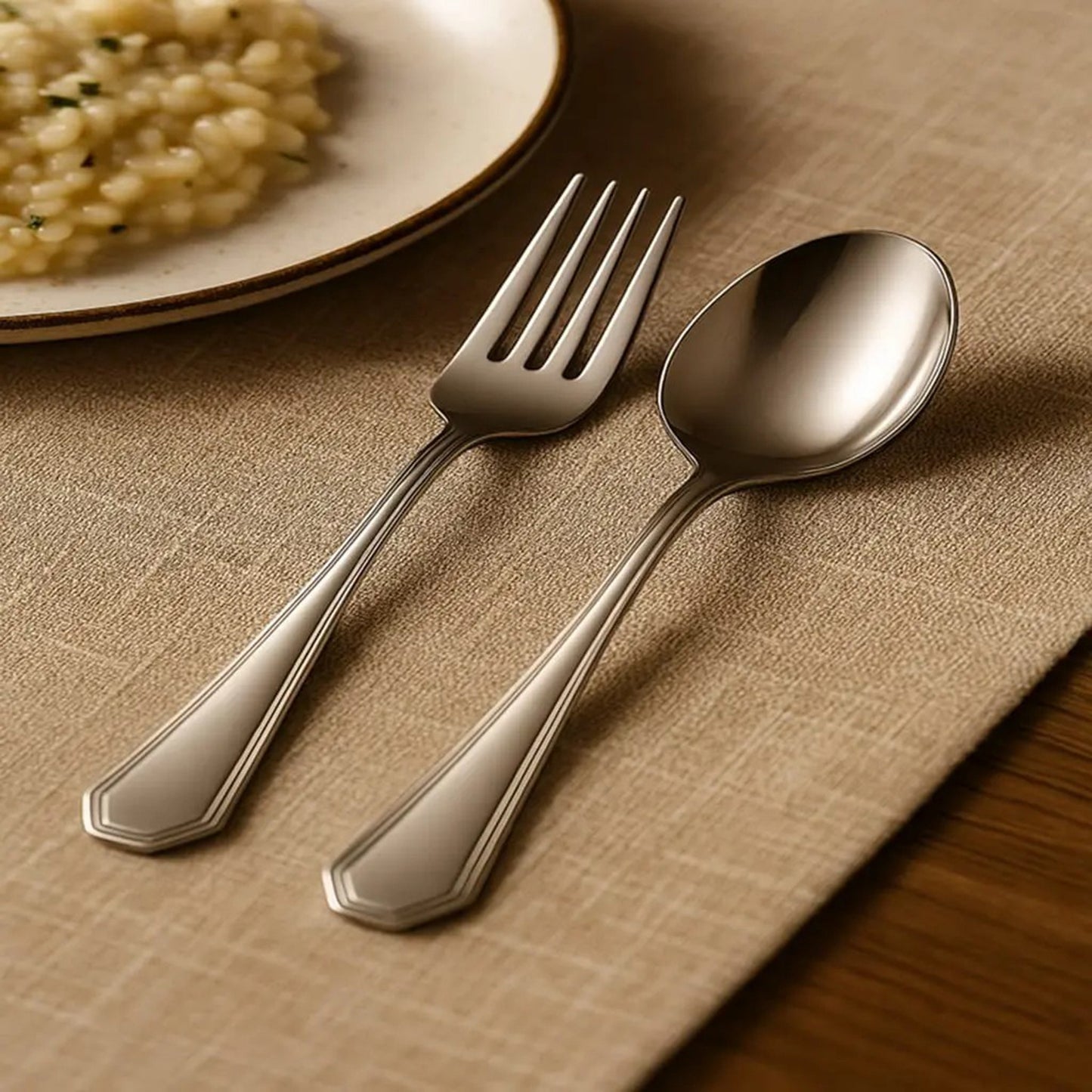 16-Piece Luxury Premium Silverware Dinnerware Tableware Set For Home