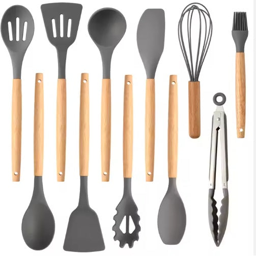 Silicon 12 Pcs Heat Resistant cooking utensils