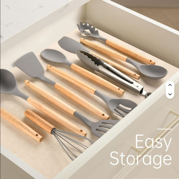 Silicon 12 Pcs Heat Resistant cooking utensils